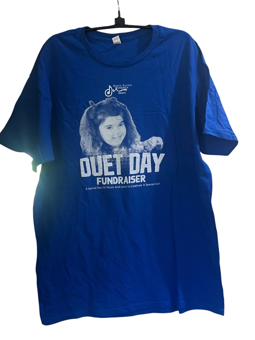 2024 Commemorative Duet Day Fundraiser Blue Tee Shirt -Size L